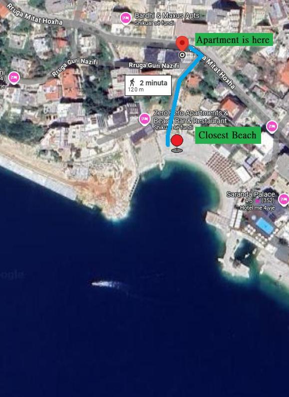 Violet Sea View Apartment Saranda Kültér fotó